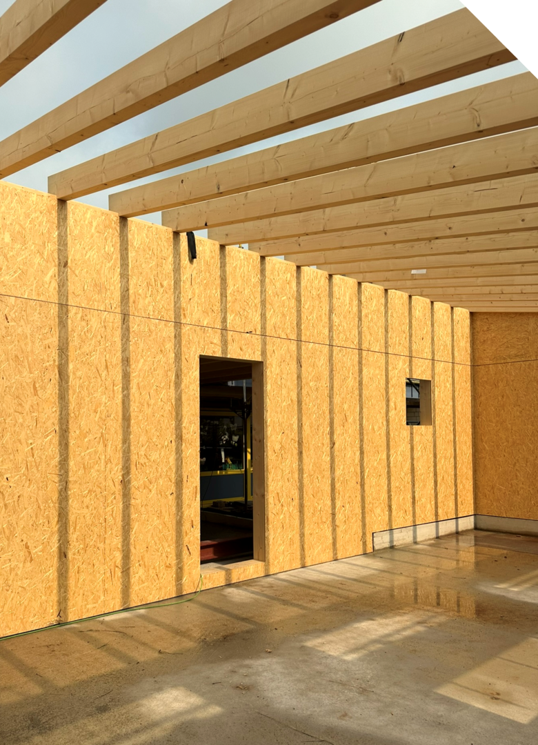 Holzrahmenkonstruktion